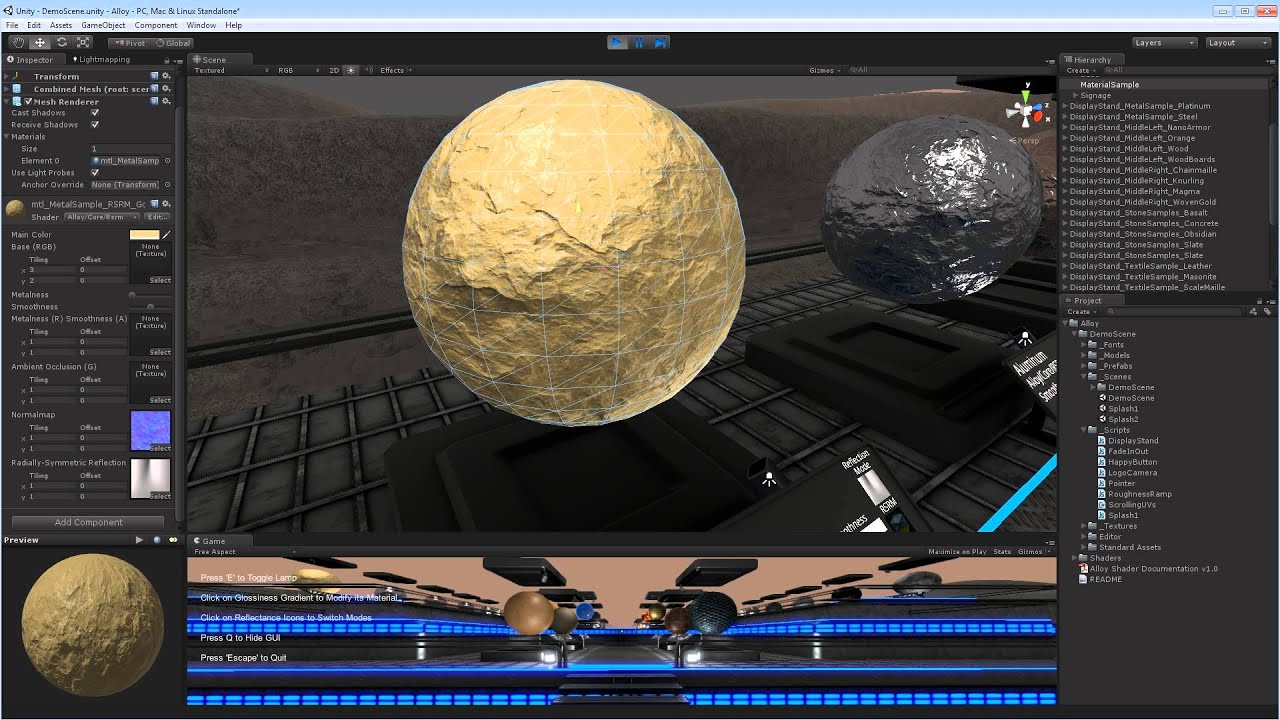 Alloy Physical Shader Framework Walkthrough