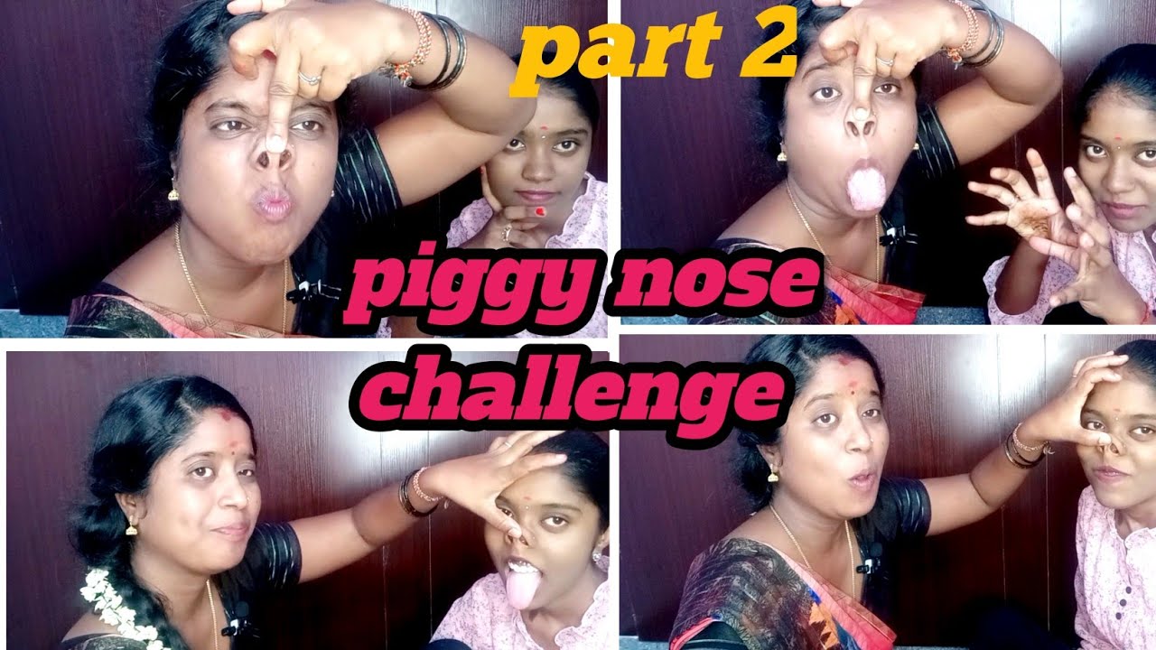 piggy nose challenge /part 2/requested video /funny video😂/dhanas entertainment