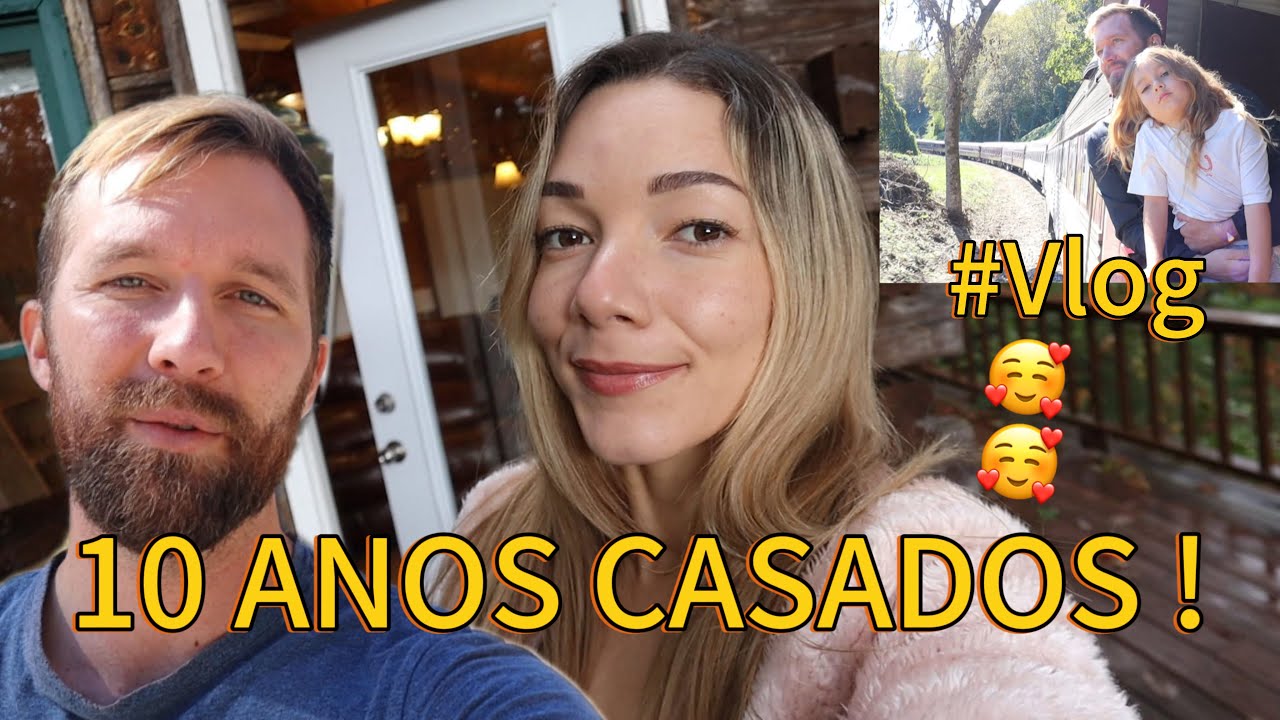 COMPLETAMOS 10 ANOS DE CASADOS! (VLOG NO TREM)