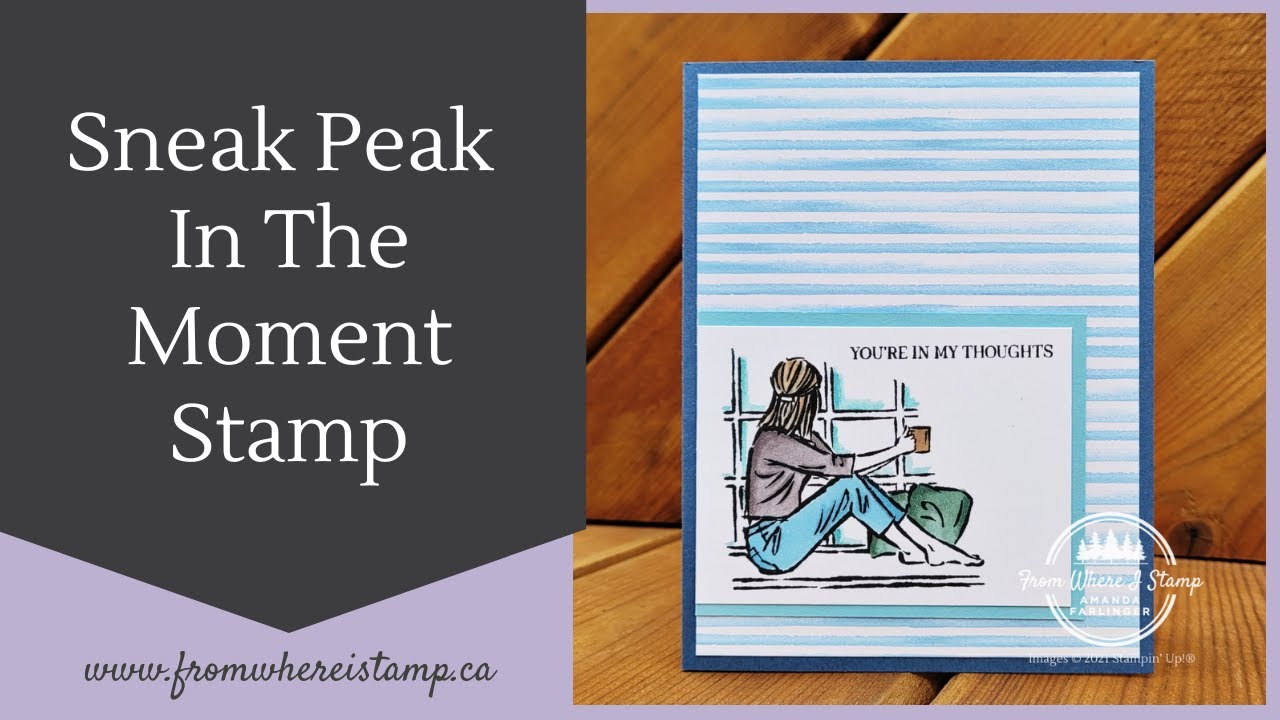 Stampin' Up! Blends and Watercolour with In The Moment Stamp | Stampin' Up! Tutorial