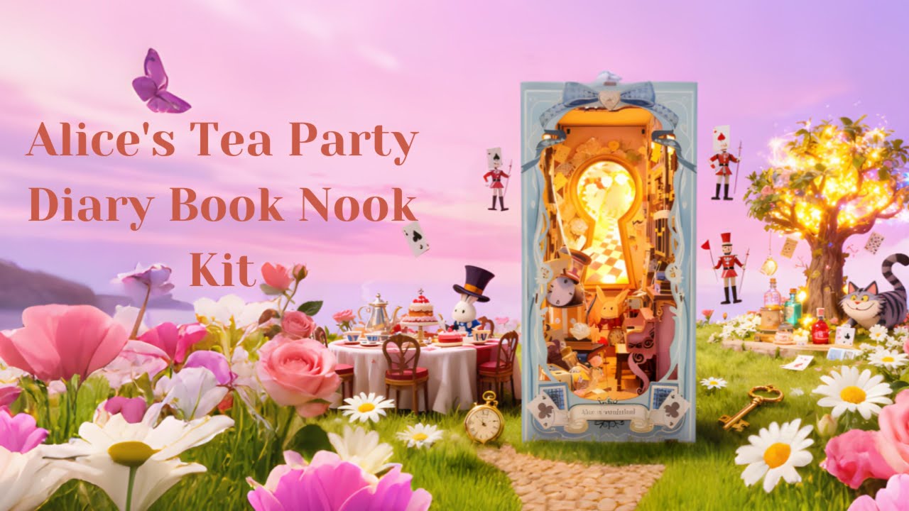 How to Build Alice's Tea Party Diary Book Nook Kit | Rofuntime DIY Tutorial