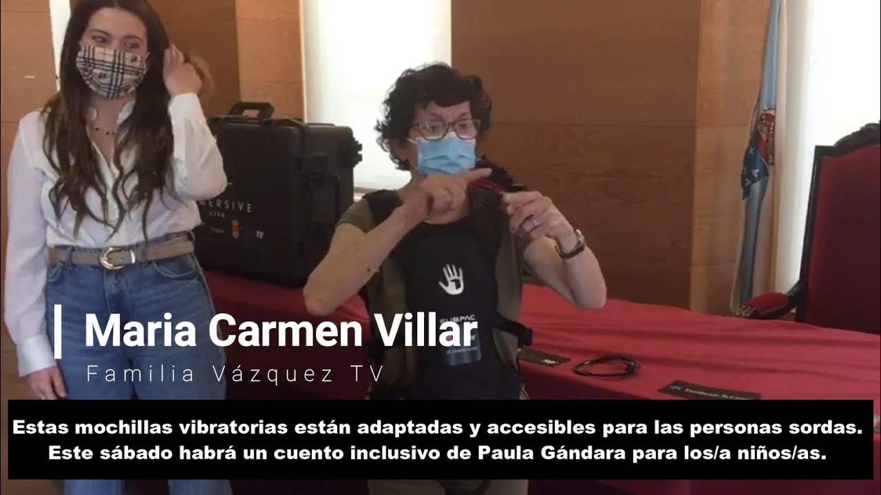 MOCHILAS VIBRATORIAS - Accesibilidad auditiva en Viveiro