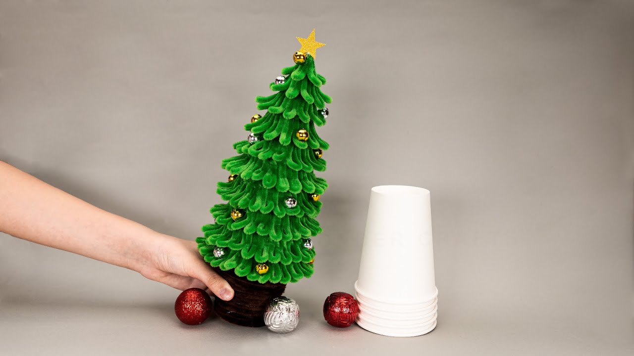DIY Christmas Tree from Paper Cup | Paper Cup Craft Ideas | Christmas Decorations