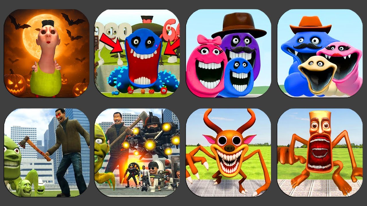 New Roblox Snake Family vs Roblox Caterpillar Family VS Nextbots In Playground mod,Shooter Nextbots