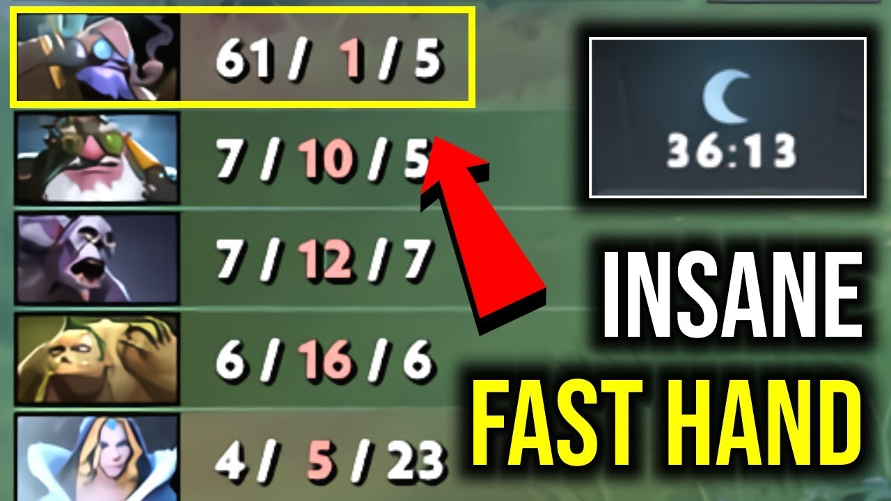 INSANE FAST HAND..!! 30 Min 60 Kills Tinker Fast Hand by Goodwin 7.22f | Dota 2