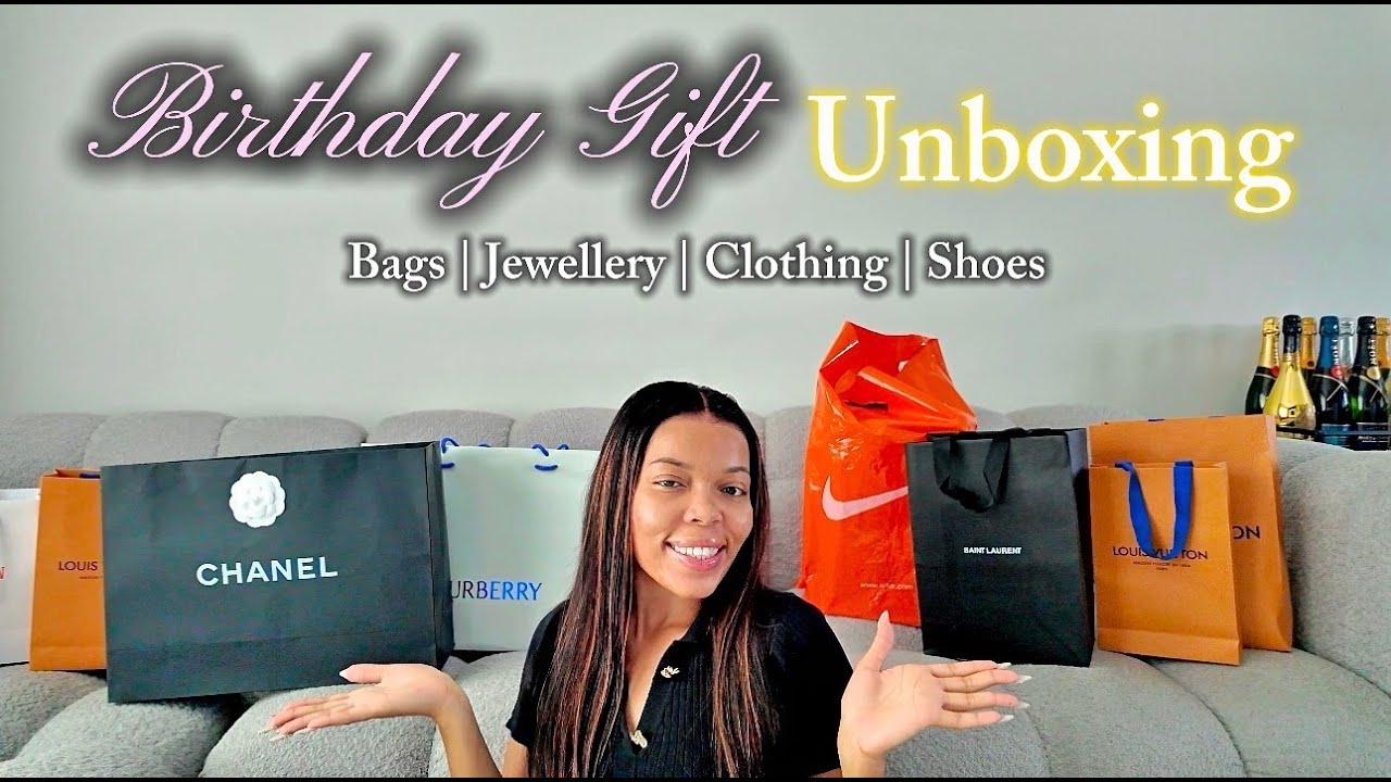 LUXURY UNBOXING🤩: 100k+ BDAY GIFT HAUL | Burberry, Chanel, YSL & more!