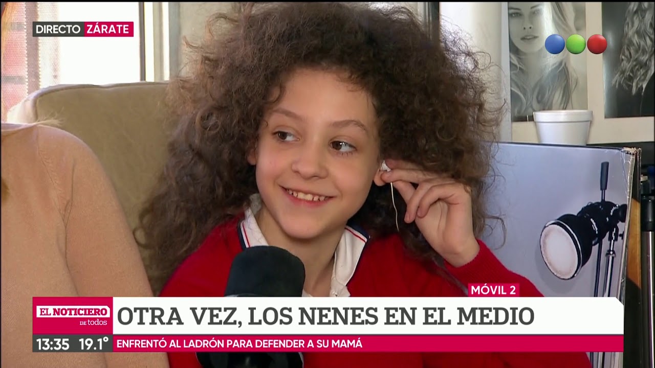 Nena heroína enfrentó al ladrón que asaltó a su mamá