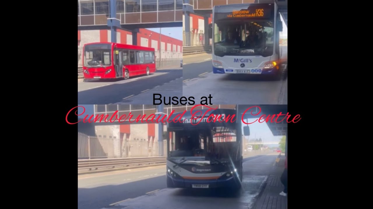Buses at Cumbernauld Town Centre