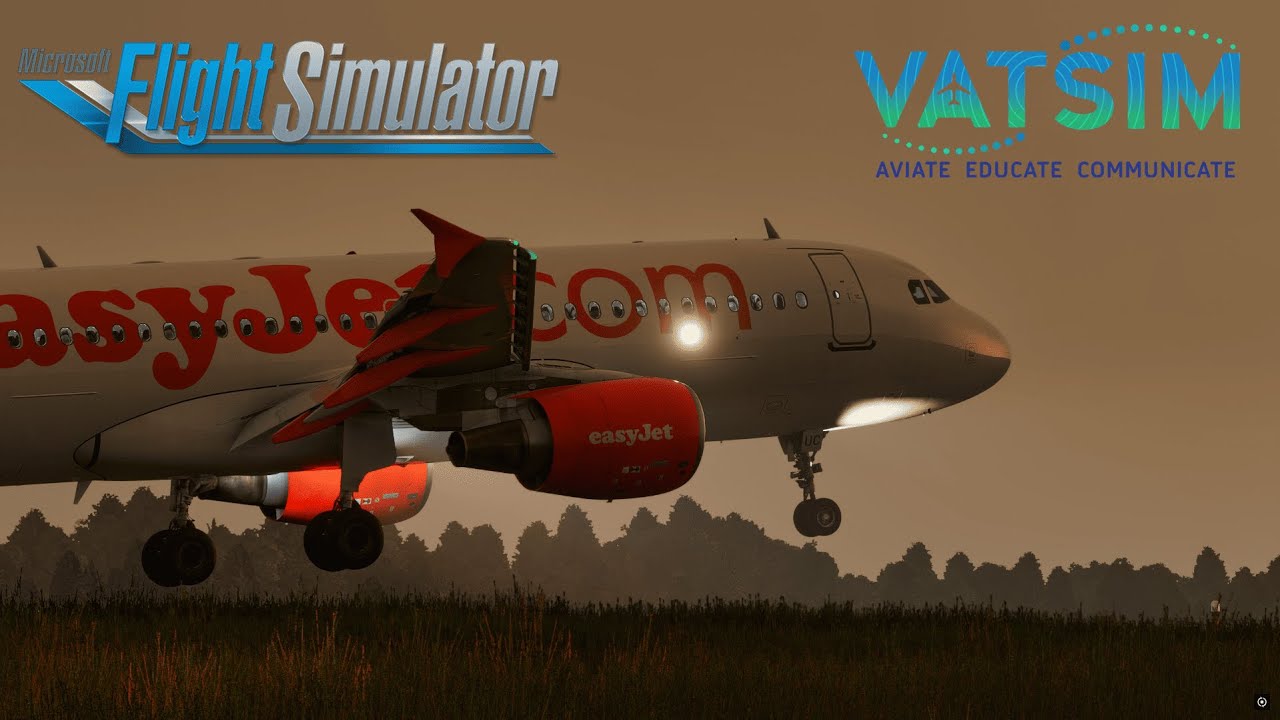 Rainy complete flight from Belfast to Manchester with the Fenix A320 [VATSIM approach]