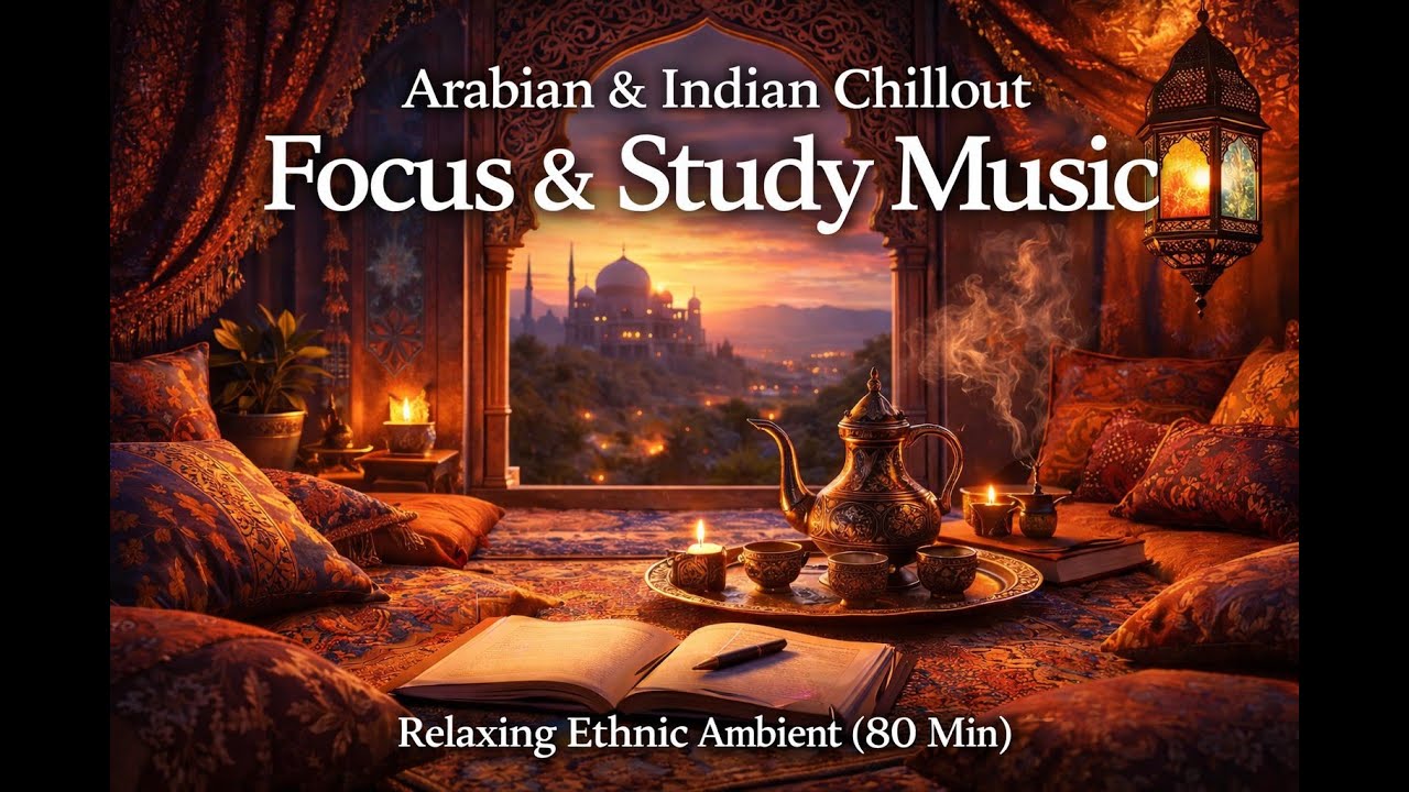 Arabian & Indian Chillout Music for Focus and Study | Relaxing Ethnic Ambient (80 Min)