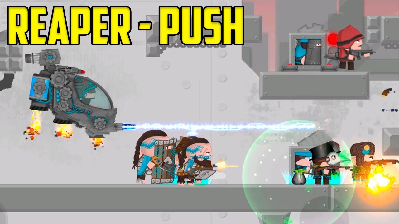 Агрессивная игра и пуш Clone Armies 2D Games \ Нестандартная база