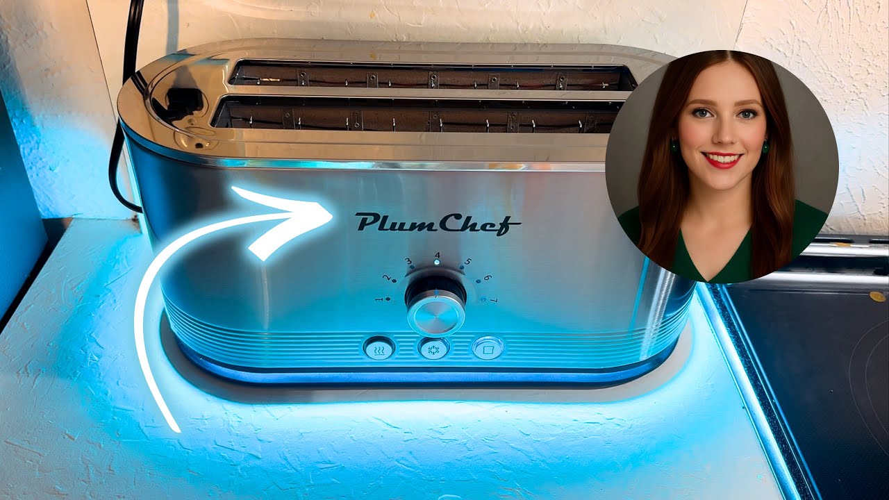 Plum Chef Toaster Review 🍞 4-Slice Long Slot Design for Sourdough & Bagels