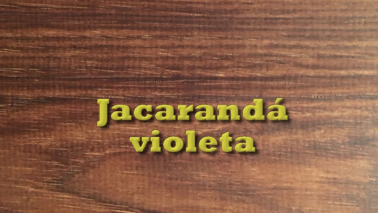 Jacarandá violeta - Tipos de Madeiras