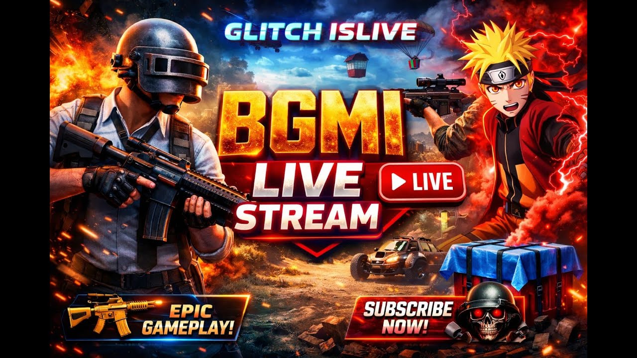 BGMI Customs & Classic LIVE 🔴 | Glitch IsLive | RP Giveaway on 500 Subscribers