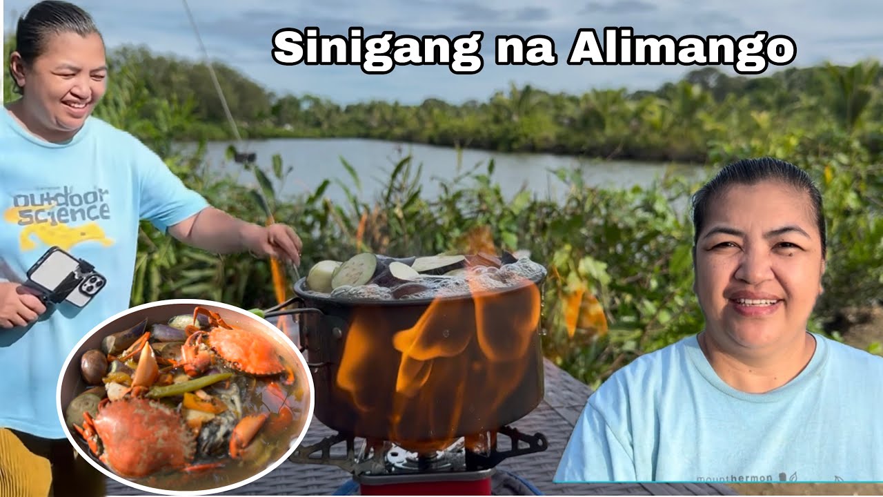 Sinigang na Alimango + Masarap mag almusal sa tabing ilog