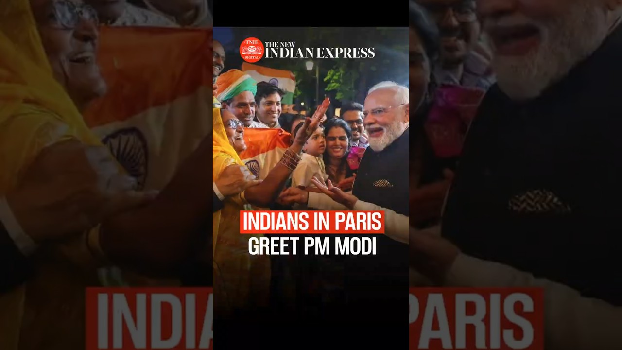 Indians in Paris rush to shake hands with PM Modi