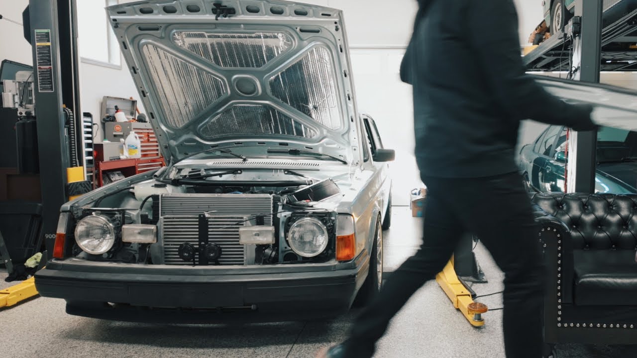 Volvo 242 T5 swap engine removal ASMR
