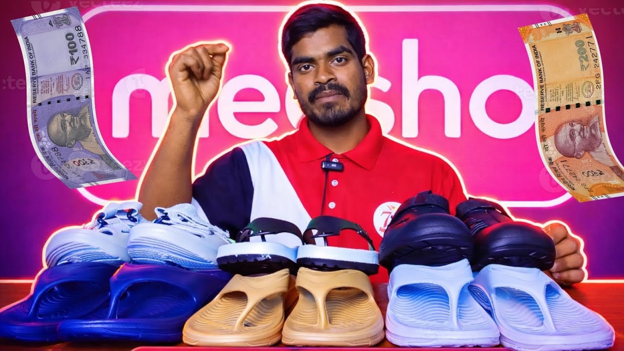 Meesho Se Mangaya Sasta Footwear… Review Dekhlo Pehle 😳 Price ₹100-₹300