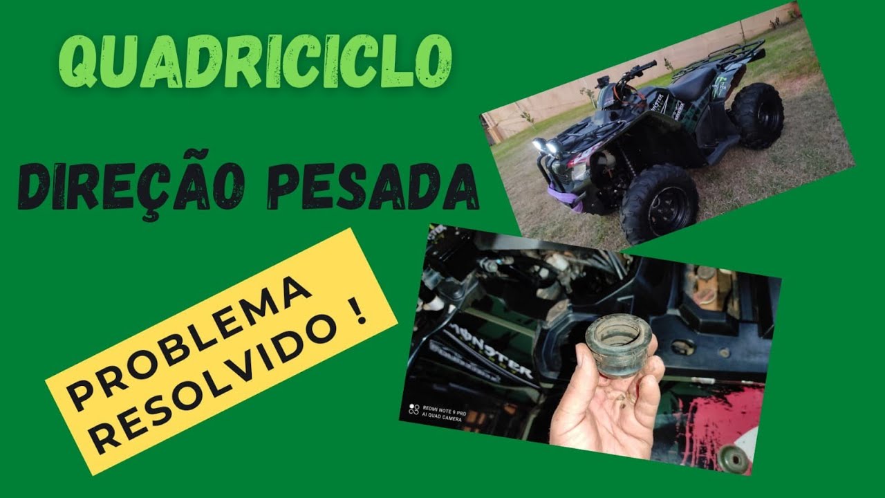 Direção Pesada Quadriciclo Honda . Resolvendo