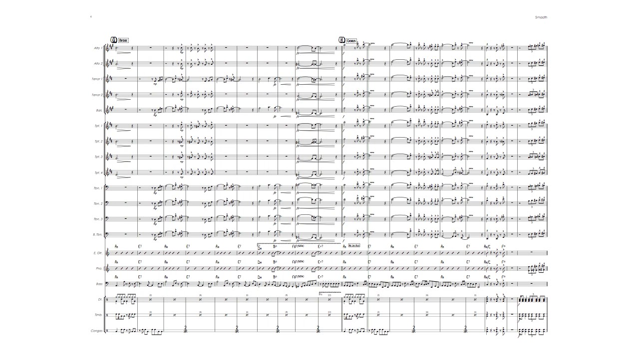 Smooth - Santana (Male vocal with Big Band)