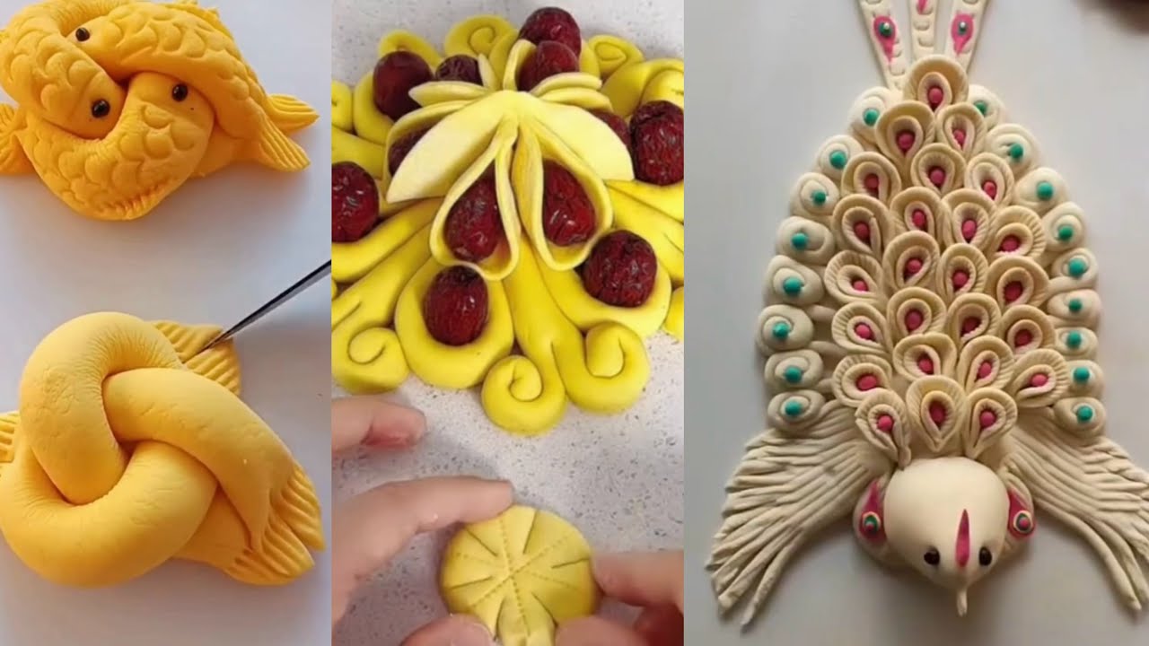Wow, amazing,how simple it is to fold flower dough!#trending #dough #shortsfeed 