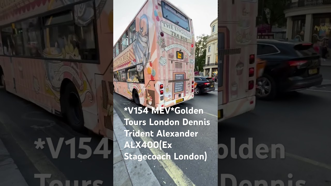 *V154 MEV*Golden Tours London Dennis Trident Alexander ALX400(Ex Stagecoach London)