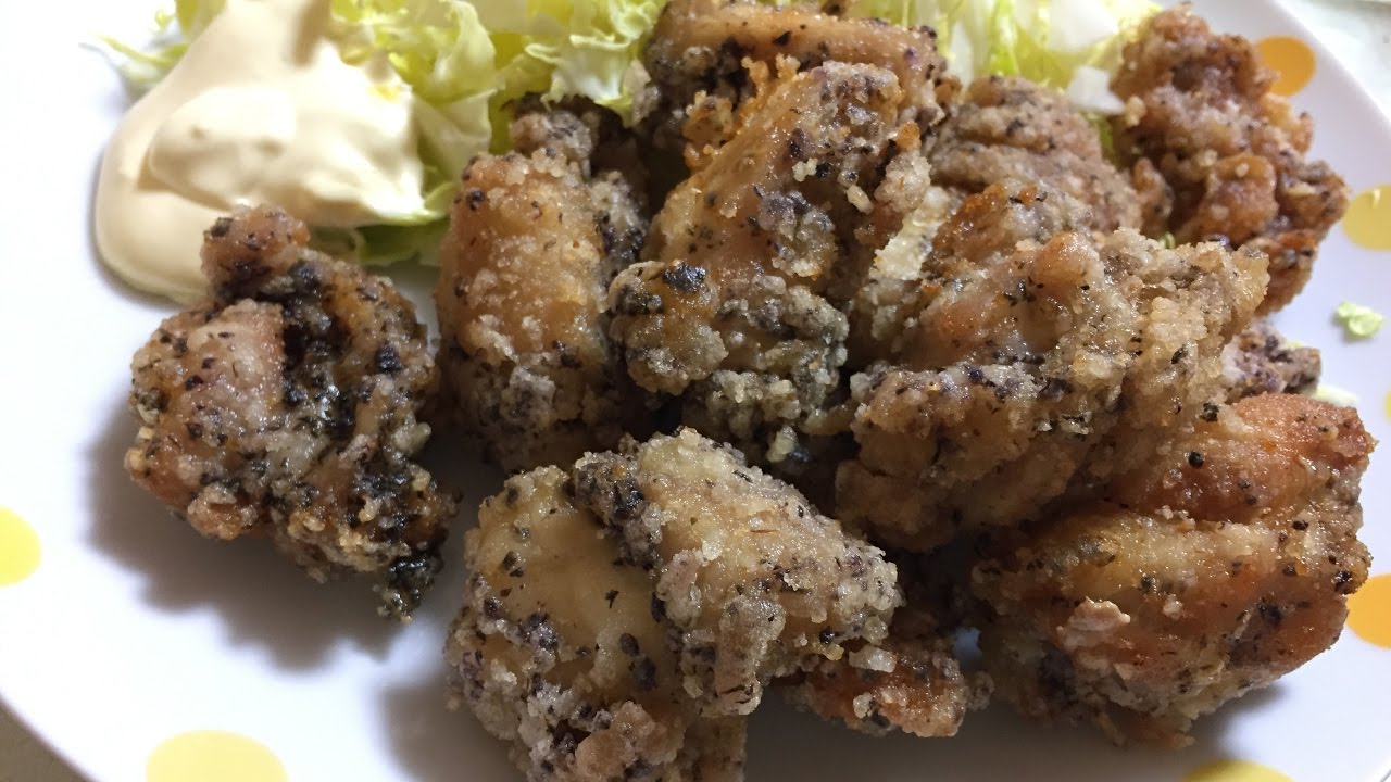 【揚げたてカリッカリ！】ゆかりの唐揚げ　白ご飯【飯テロ注意】