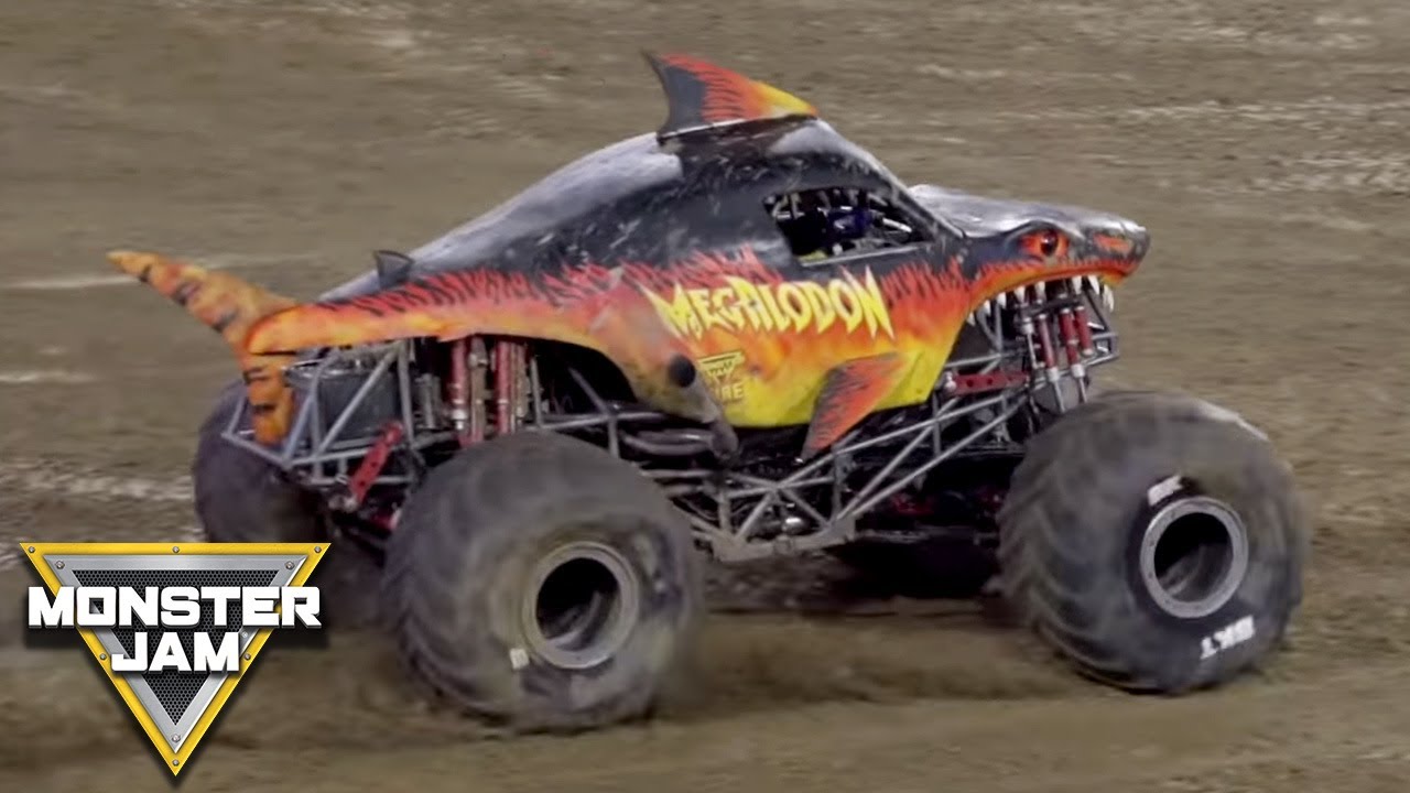 Megalodon Fire Freestyle | Jacksonville | Monster Jam 2019 | Monster Jam