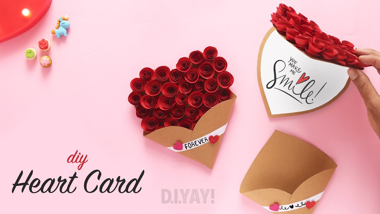 HEART CARD | Pop Up Card Heart | Gift Ideas