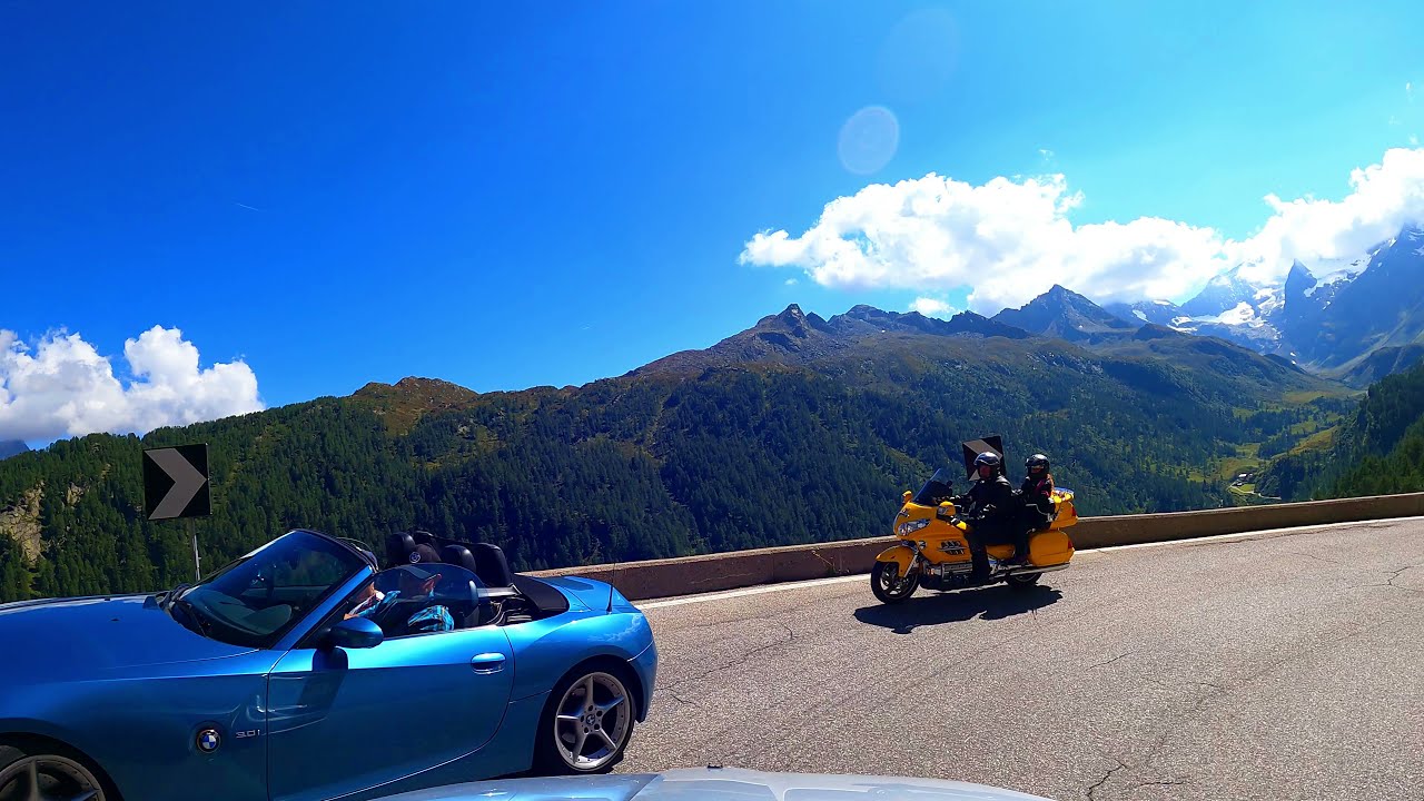 Timmelsjoch Pass Rombo Passo down to Italy side