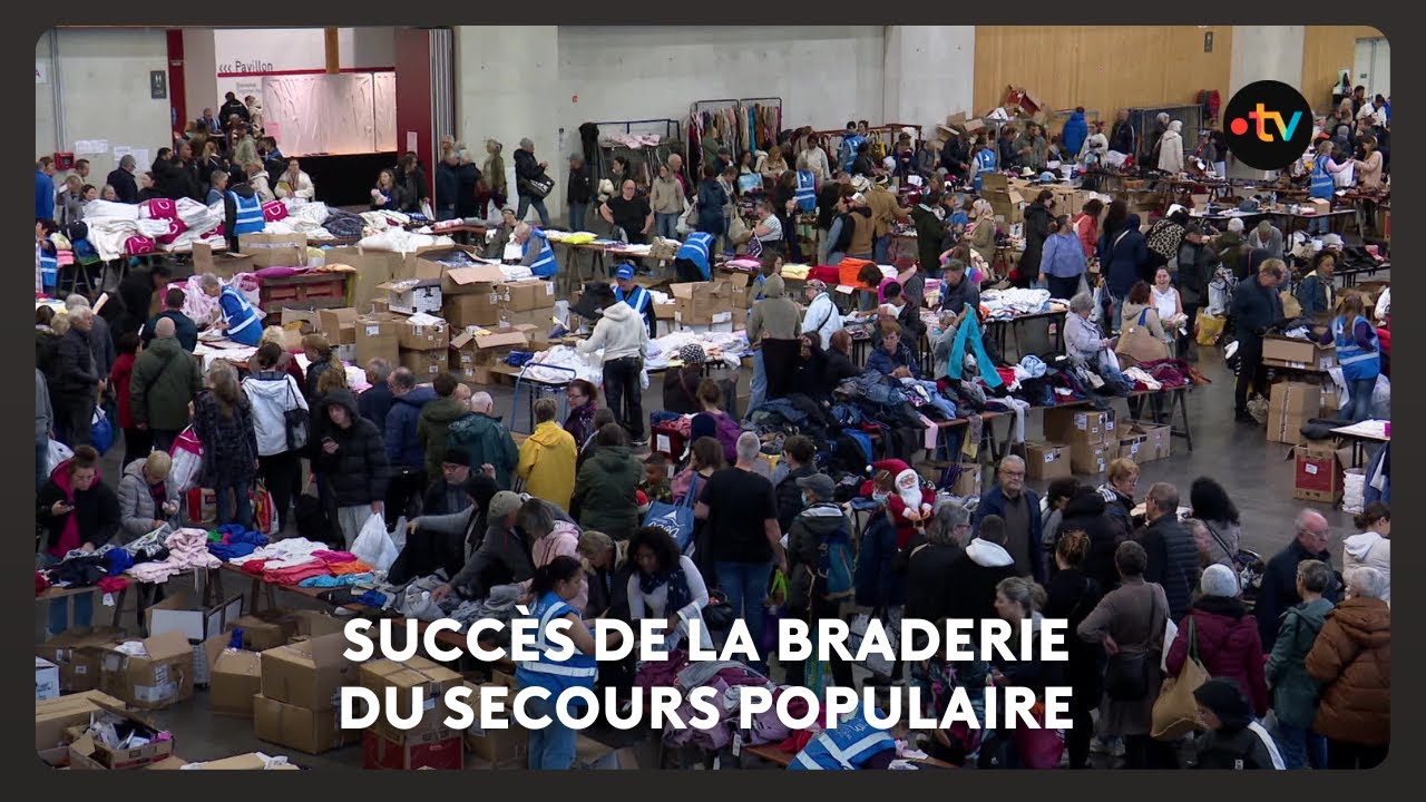 Record de fr&eacute;quentation &agrave; la braderie du secours populaire de Quimper