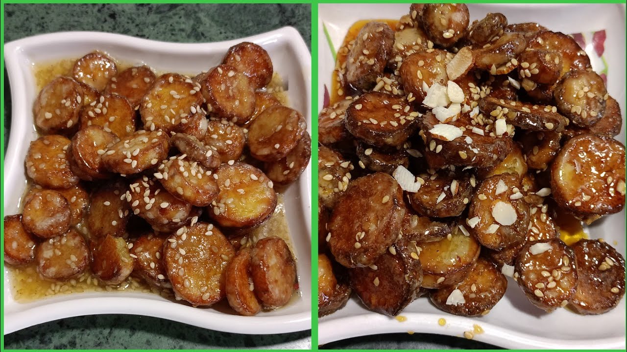 Honey roasted sweet potato|शकरकन्दी को बनाया कुछ अलग तरह से| sweet potato chaat|Roasted sweet potato