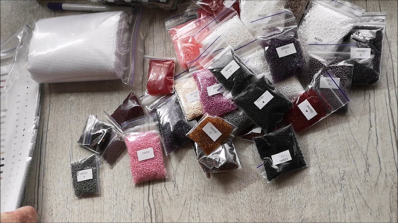 Perlensticken / Unboxing / Tokarewa Bild ''Lilie''