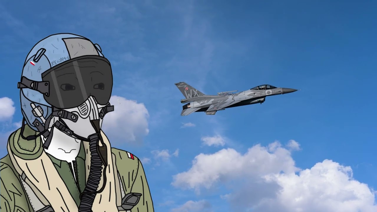 'Oprócz Błęknitnego Nieba' but you're a polish F-16 pilot deployed to Kaliningrad in 2027