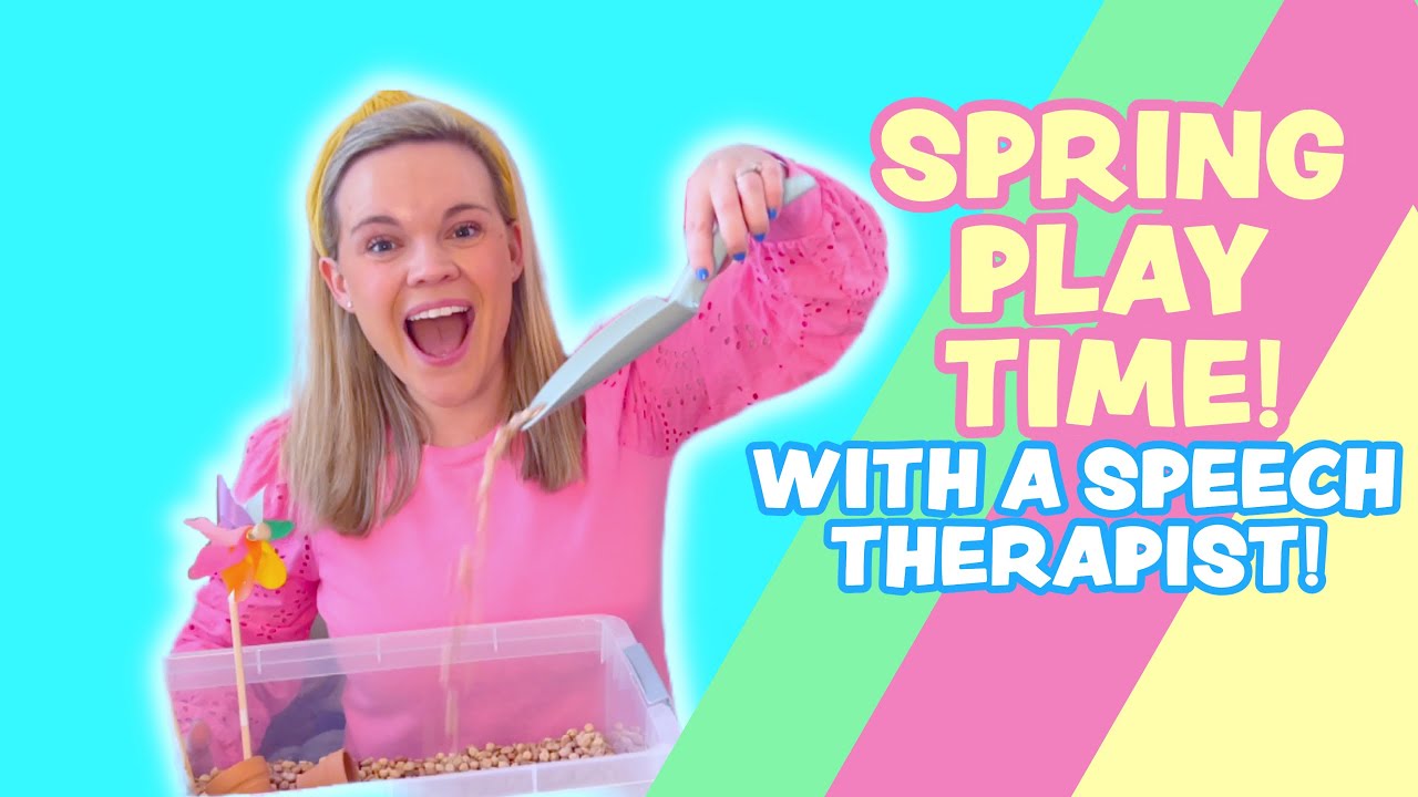 Learn to Talk | Springtime Toddler Learning Play! Garden, Eggs, & Catching Color Changing Bugs!