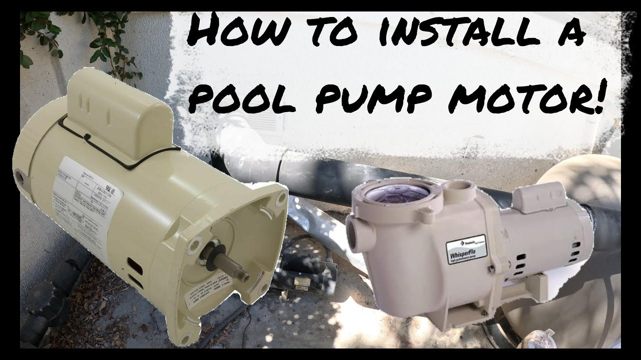 Whisperflo pump motor install