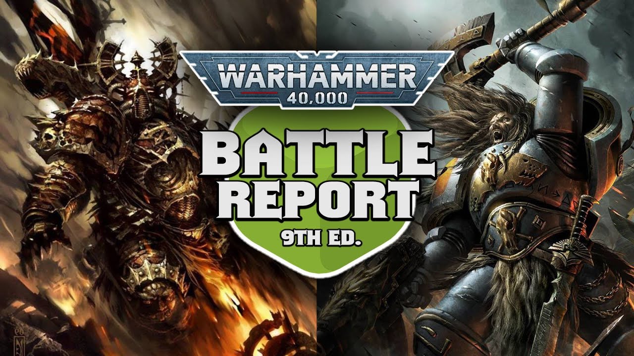 Night Lords vs Space Wolves Warhammer 40k Battle Report Ep 27