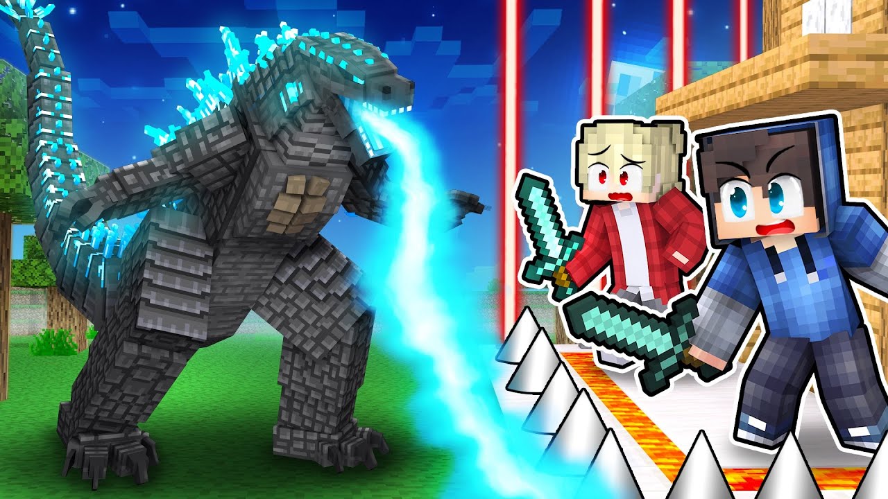 GODZILLA vs ZABEZPEČENÝ DŮM v Minecraftu
