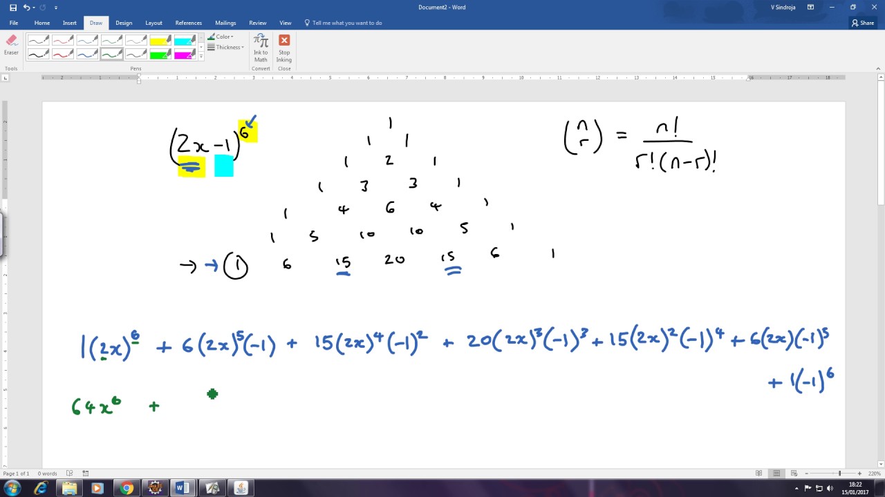 Binomial Expansion without a Calculator