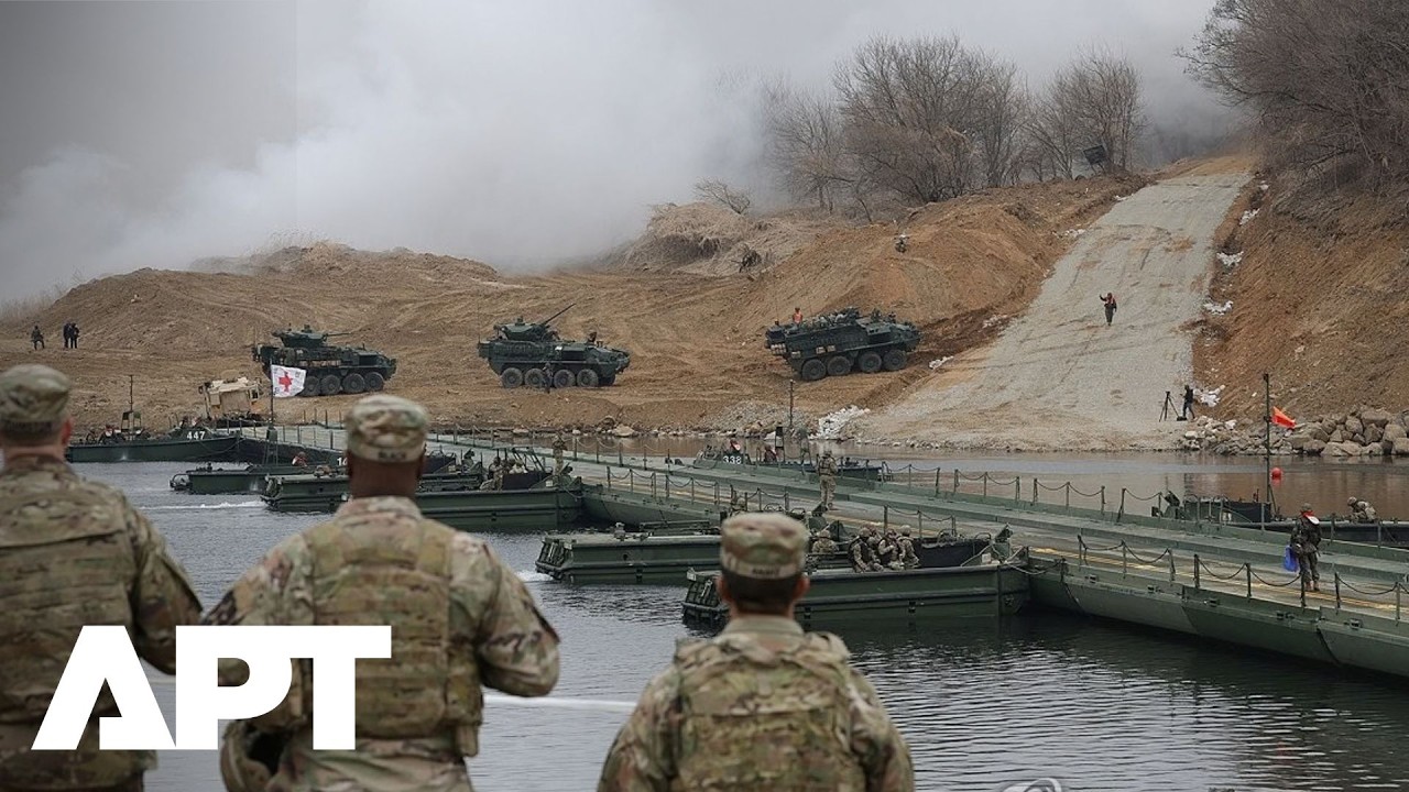США и Южная Корея провели совместные военные учения по переправе через реку в Ёнчхоне | APT