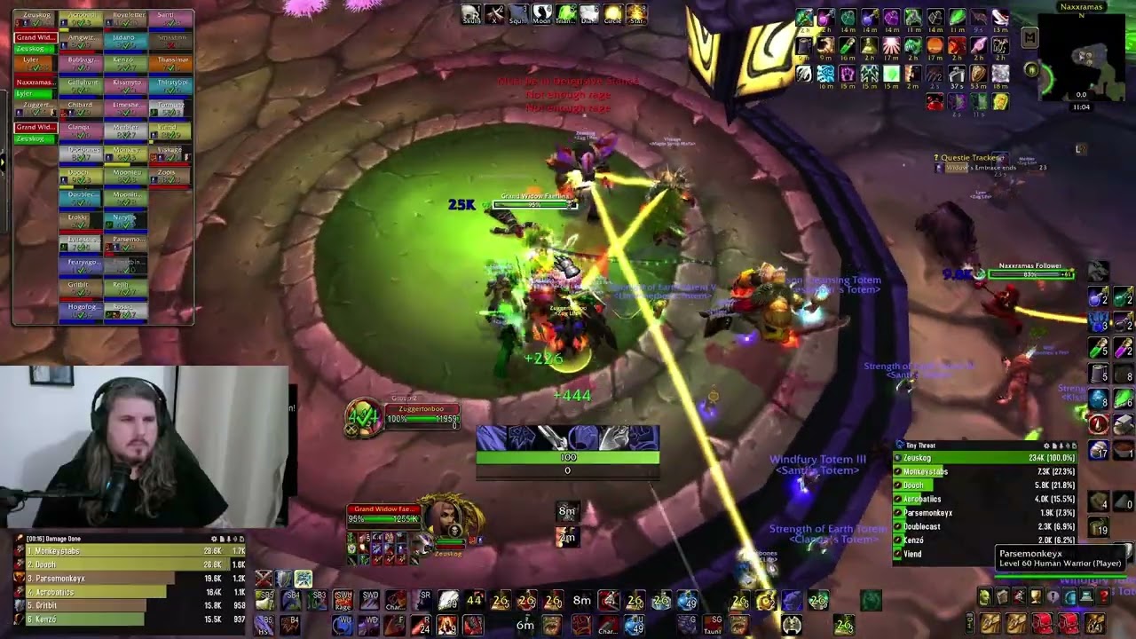 WoW Classic Hardcore Naxx Deaths 11-7-2025