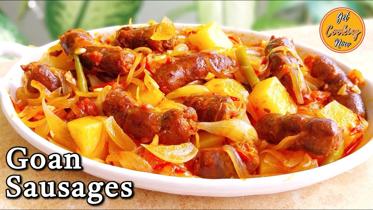 Goan Sausage Recipe | Goan Sausage with Potatoes | Goan Chorizo Recipe | Goan Choris Recipe