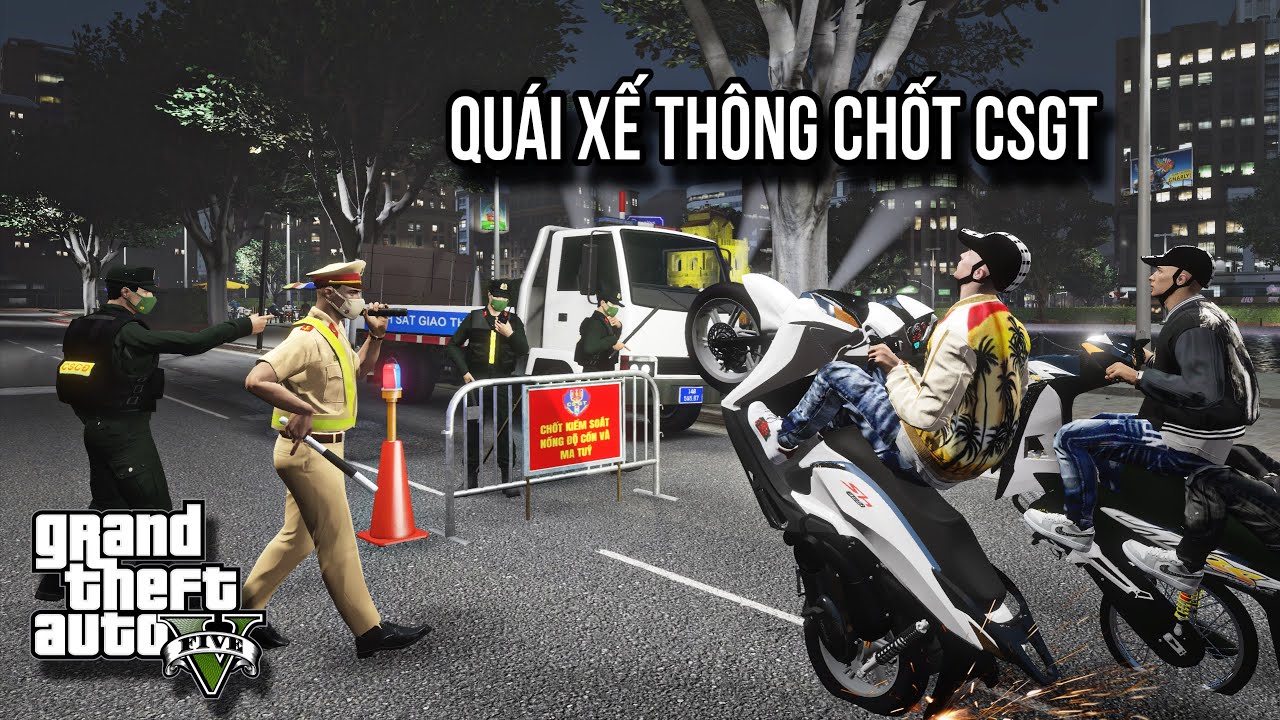 GTA V # Cảnh Sát Cơ Động Ra Quân Tuần Tra Kiểm Soát Trấn Áp Tội Phạm Về Đêm I Ngọc Lâm Gaming