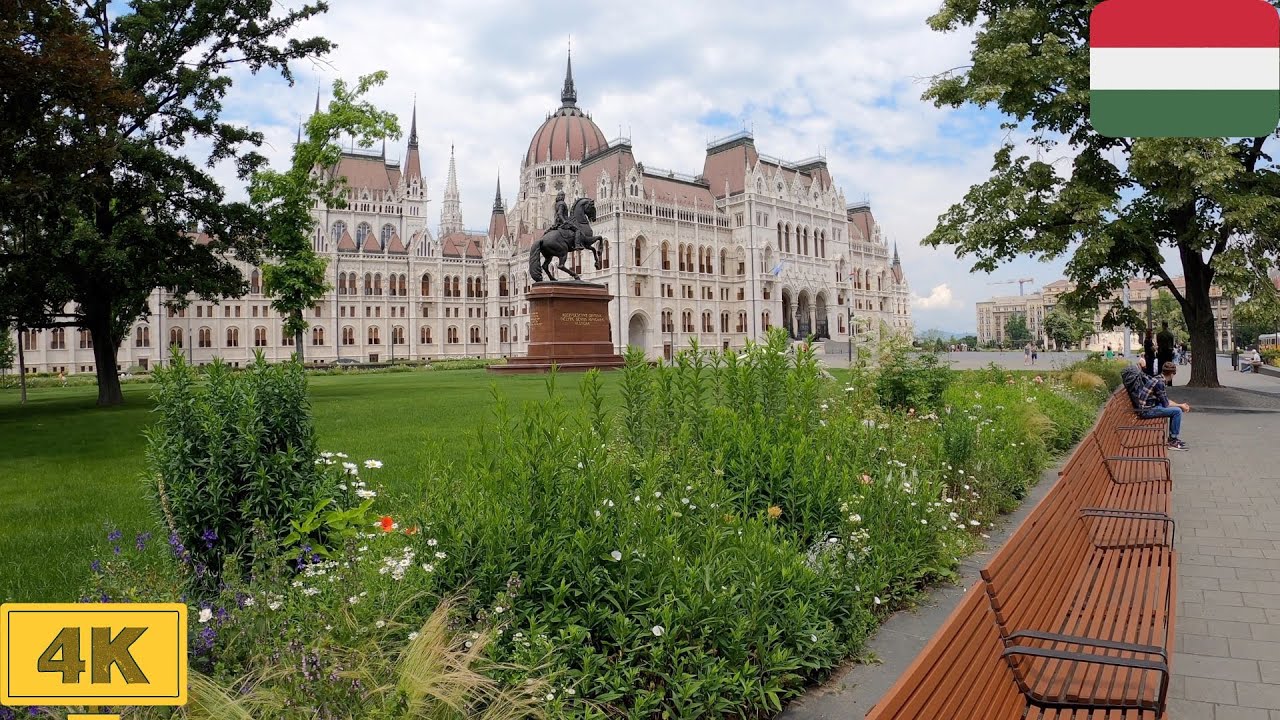 City center walk in Budapest, Hungary | Summer 【4K】