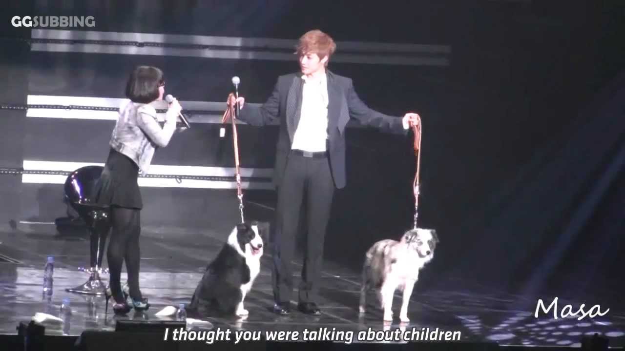 [Engsub] 120121 Kim Hyun Joong with his dogs Art & Matic