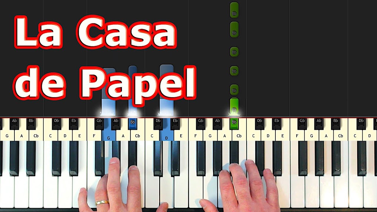 La Casa de Papel (Money Heist) - My Life Is Going On - Piano Tutorial