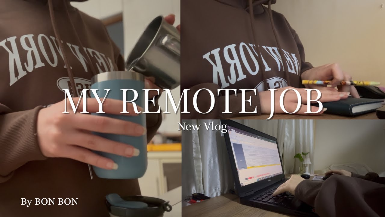 Spend your time with me at my remote work , and how do I control my time 🤍