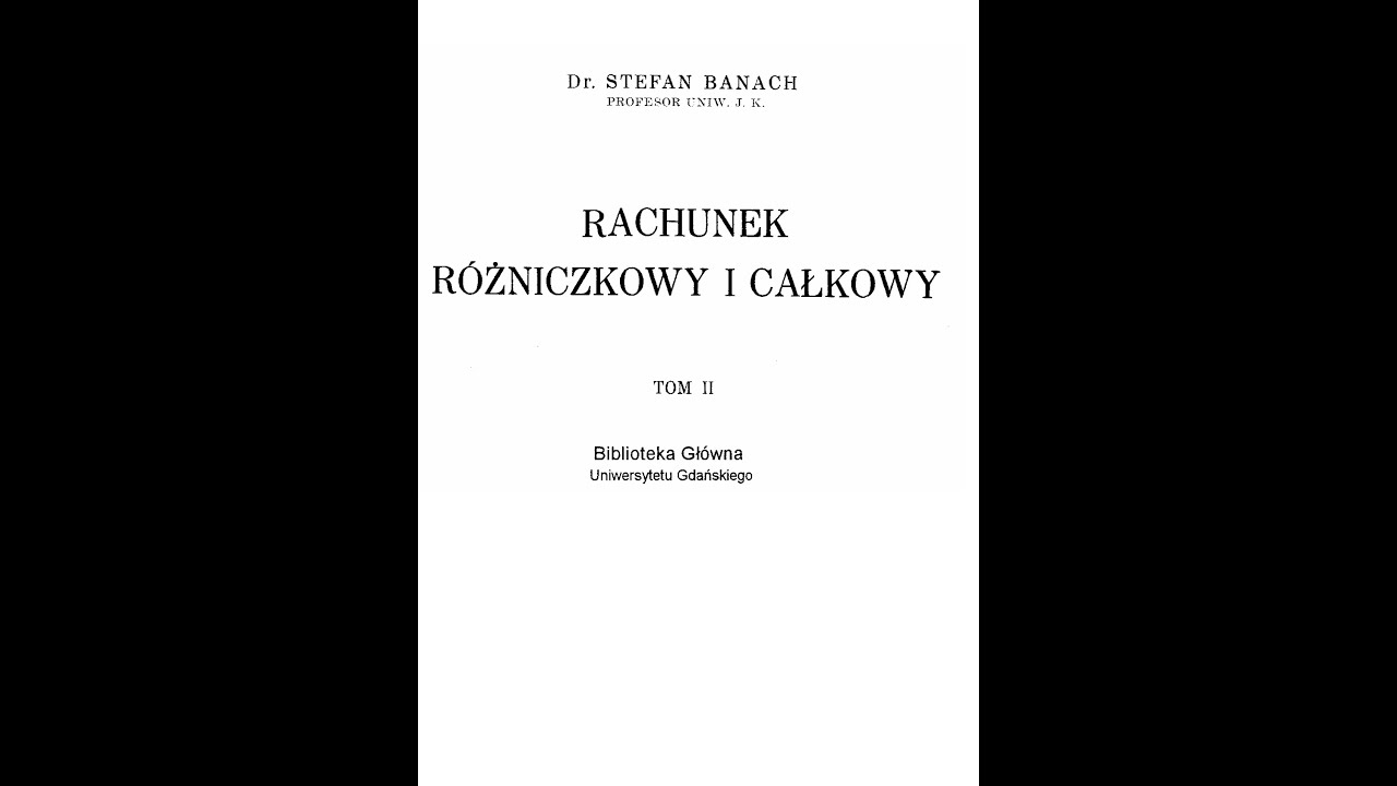 Zadanie z podręcznika Stefana  Banacha