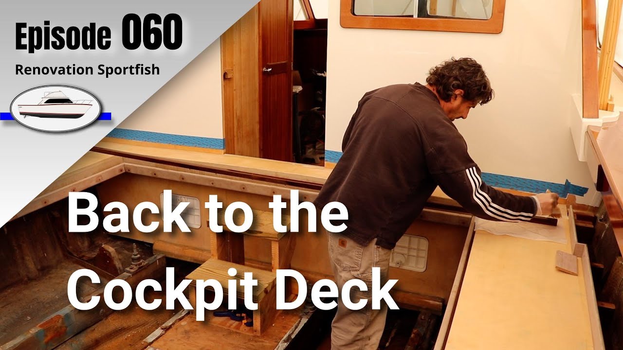Cockpit Deck Project:  Edging (Curb) fit & Installation (Part 1) - Boat Restoration EP060