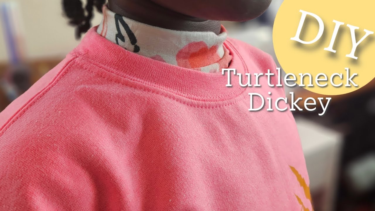 DIY Turtleneck Dickey Tutorial | Draft & Sew a Layering Essential Using Knit Scraps